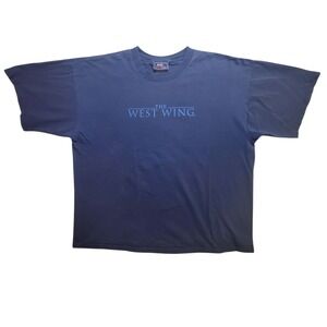 Vintage West Wing T-Shirt XXL NBC TV Show Warner Brothers Y2K Promo Tee POLITICS